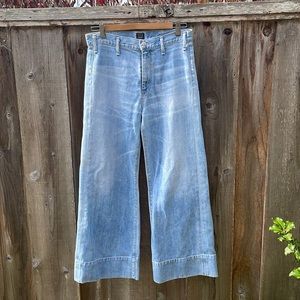 Citizens of Humanity Abigail high rise wide leg jeans in Cascade